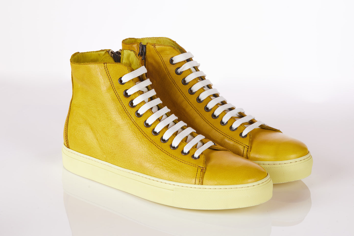 Sneakers alta in Bufalina Limone 🍋